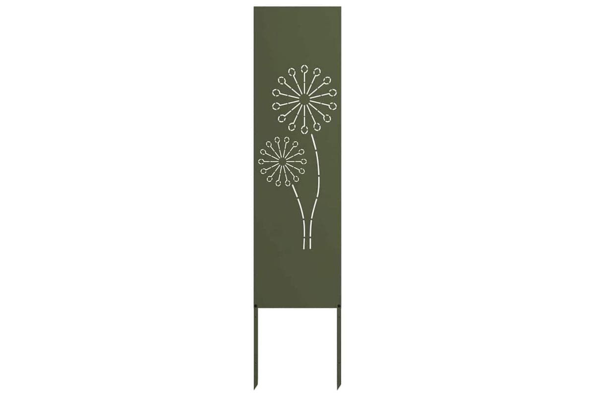 Garden Privacy Screen Olive Green 32 X140cm Cold-rolled Steel