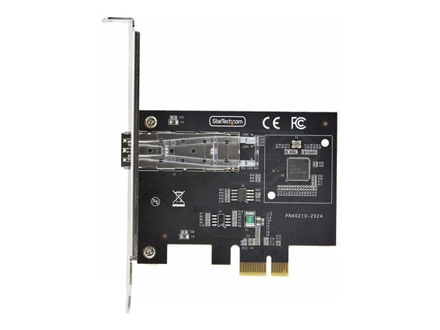 STARTECH.COM - Startech 1-Port GbE SFP Network Card, PCIe 2.1 x1, Intel I210-IS, 1GbE Controller, 1000BASE Copper/Fiber Optic, Single-Port Gigabit Ethernet NIC, Desktop/Server Backplanes - Windows and Linux Compatible (P011GI-NETWORK-CARD)