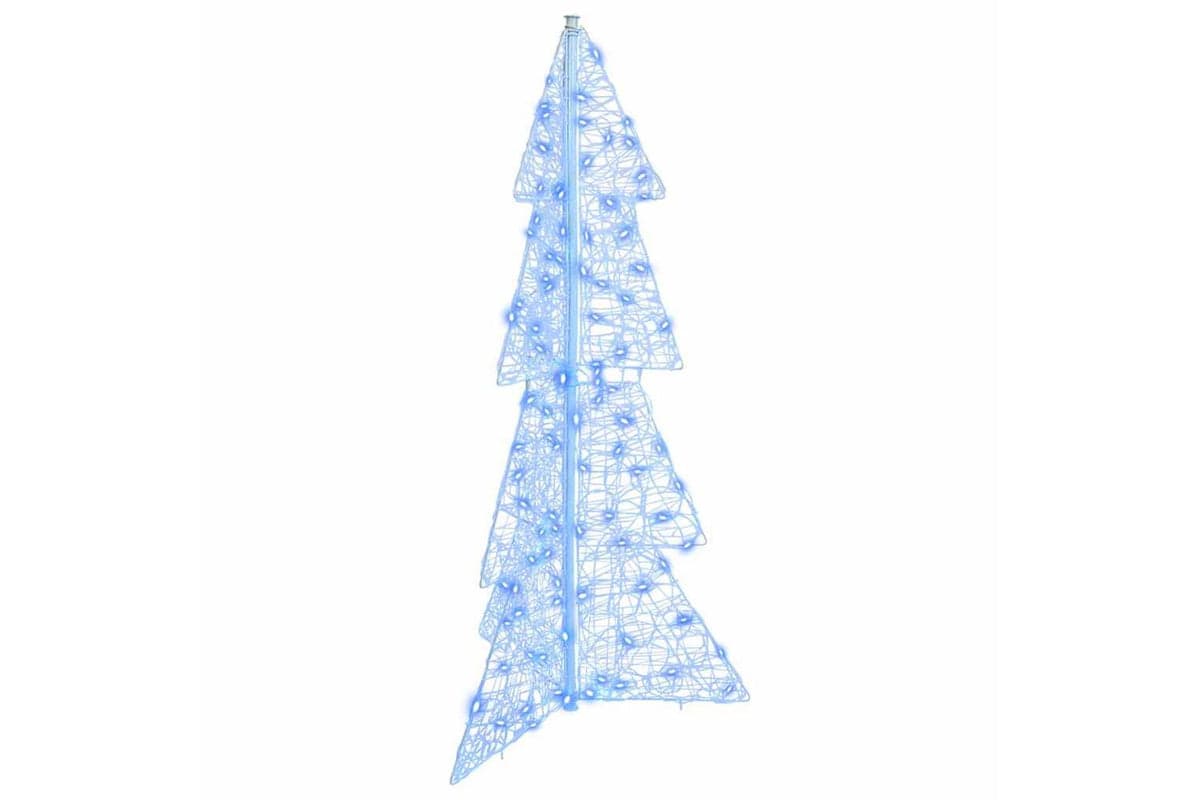 Vidaxl Christmas Tree With 100 Leds Blue 120 Cm Acrylic