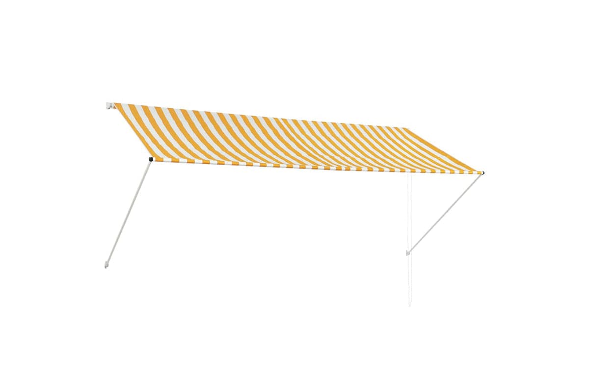 Vidaxl Retractable Awning 300x150 Cm Yellow And White
