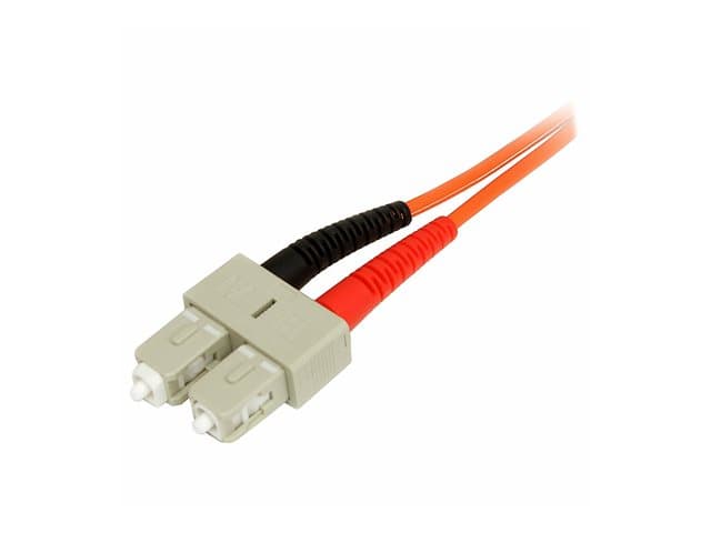 STARTECH.COM - Startech 2m Fiber Optic Cable - Multimode Duplex 50/125 - LSZH - LC/SC - OM2 - LC to SC Fiber Patch Cable - network cable - 2 m - 2 m