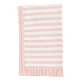 Pink Stripe Cotton Baby Blanket
