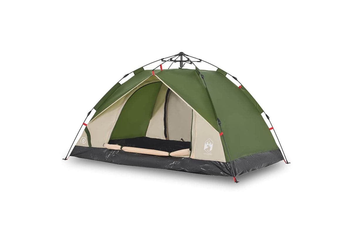Vidaxl Camping Tent Dome 3-person Green Quick Release
