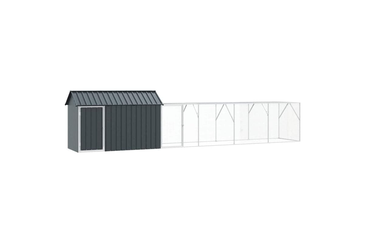 Vidaxl Bird Cage Anthracite 619 X 111 X 142 Cm Galvanised Steel
