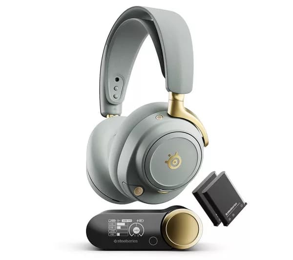 STEELSERIES Arctis Nova Elite Wireless 7.1 Gaming Headset - Sage & Gold