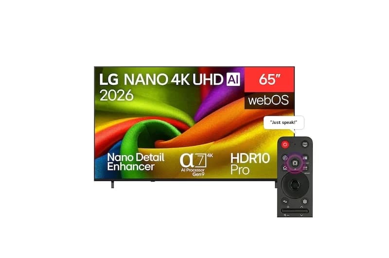 LG 65NU850B6LA.AEI 65" NANO NU85 4K Smart TV – Black