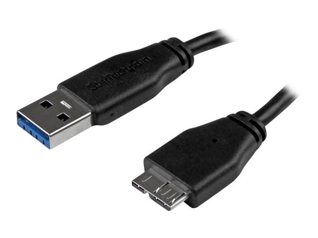STARTECH.COM - StarTech 15cm 6in Short Slim USB 3.0 A to Micro B Cable M/M - Mobile Charge Sync USB 3.0 Micro B Cable for Smartphones and Tablets (USB3AUB15CMS) - USB cable - Micro-USB Type B to USB Type A - 15 cm