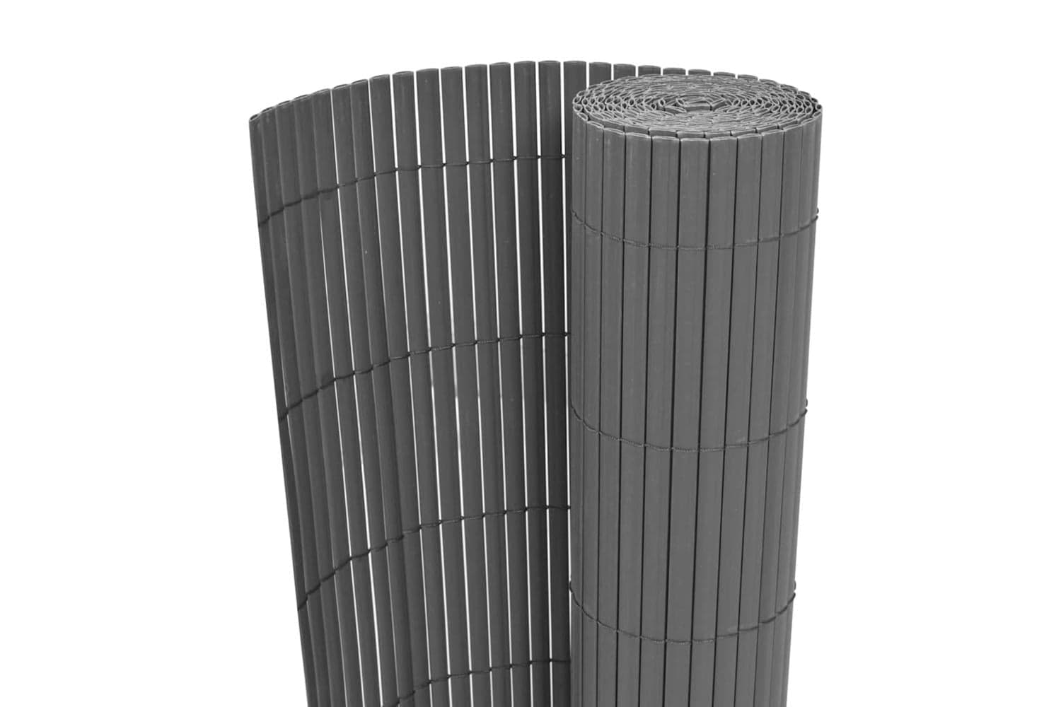 vidaXL 43626 Double-sided Garden Fence Pvc 90x300cm Grey