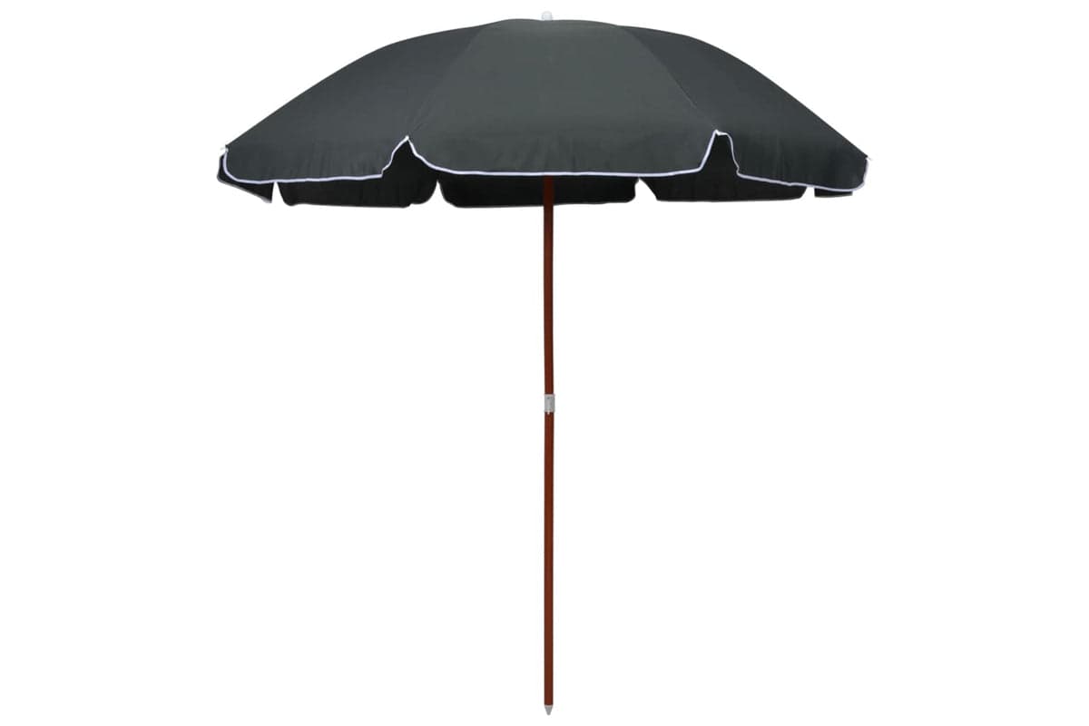vidaXL 47805 Parasol With Steel Pole 240cm Anthracite
