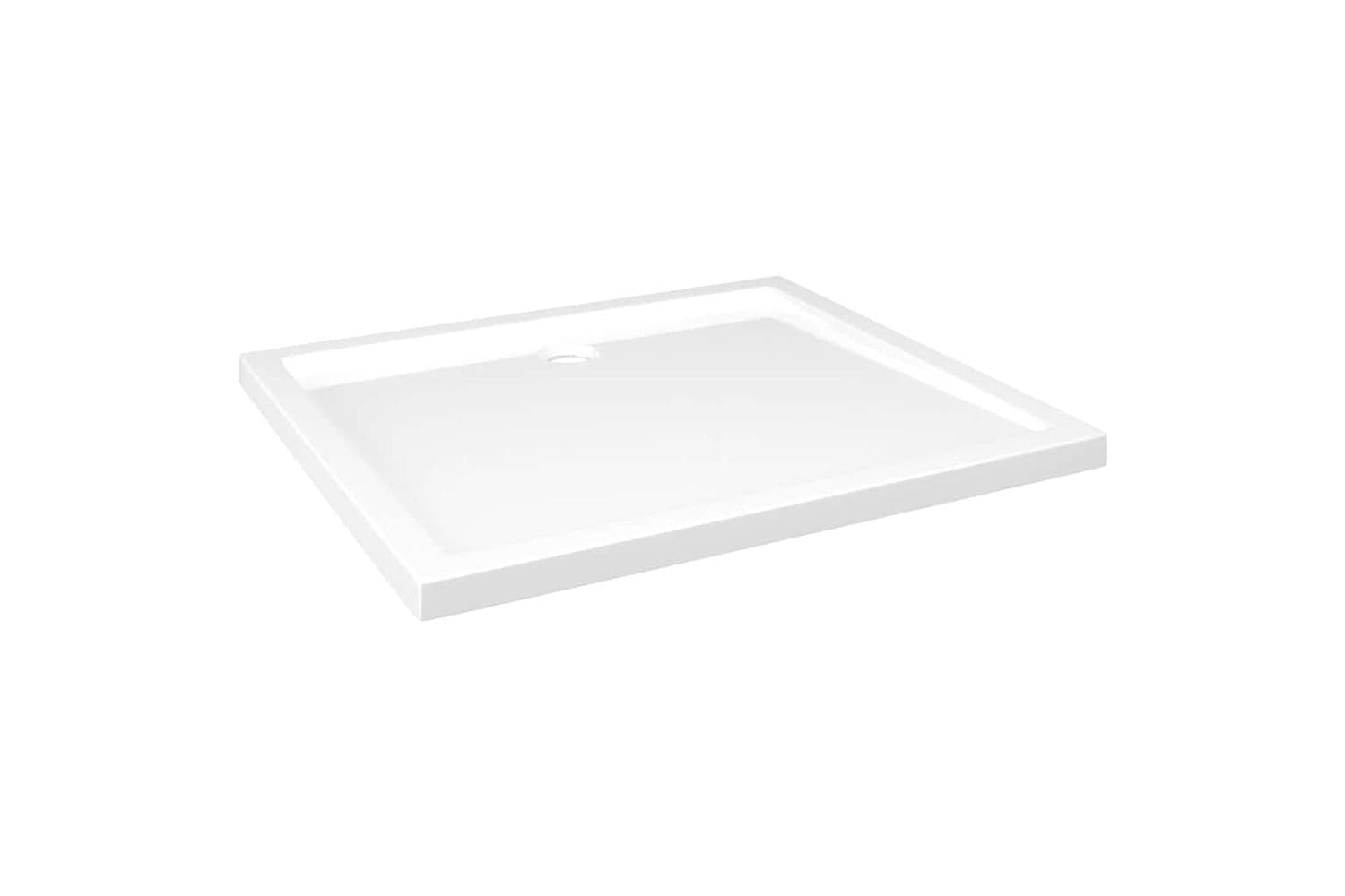 vidaXL 148908 Rectangular Abs Shower Base Tray White 80x90cm