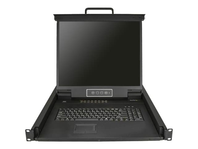 StarTech 16 Port Rackmount KVM Console with 6ft Cables, Integrated KVM Switch with 19" LCD Monitor, Fully Featured 1U LCD KVM Drawer- OSD KVM, Durable