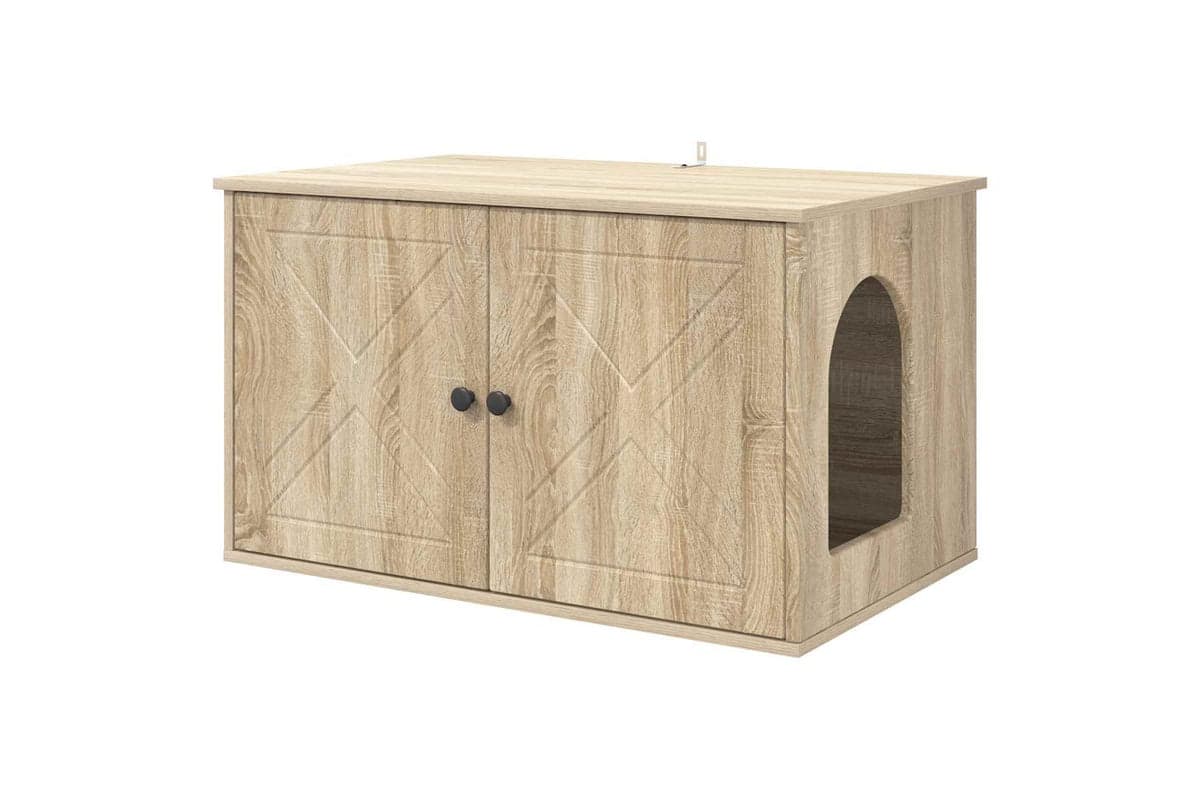 Vidaxl Cat House Sonoma 85 X 55 X 505 Cm Engineered Wood