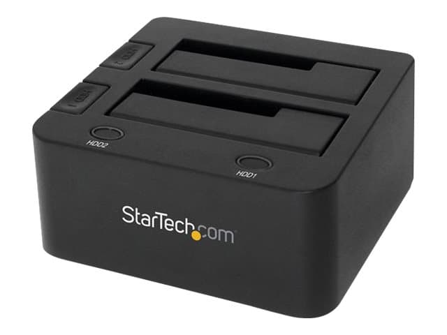 STARTECH.COM - Startech Dual-Bay USB 3.0 to SATA Hard Drive Docking Station, USB Hard Drive Dock, External 2.53.5 SATA IIIIII, SSDHDD Docking Station, Hot-Swap Hard Drive Bay - Top-Loading - Storage controller - 2.5", 3.5" - SATA 6Gb/s - USB 3.0 - black - for P/N: SVA12