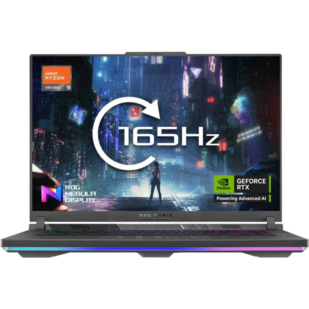 ASUS ROG Strix G16 16 Inch HD+ 165Hz Gaming Laptop | AMD Ryzen 9, 16GB RAM, 1TB SSD, NVIDIA RTX 5060 | Eclipse Grey