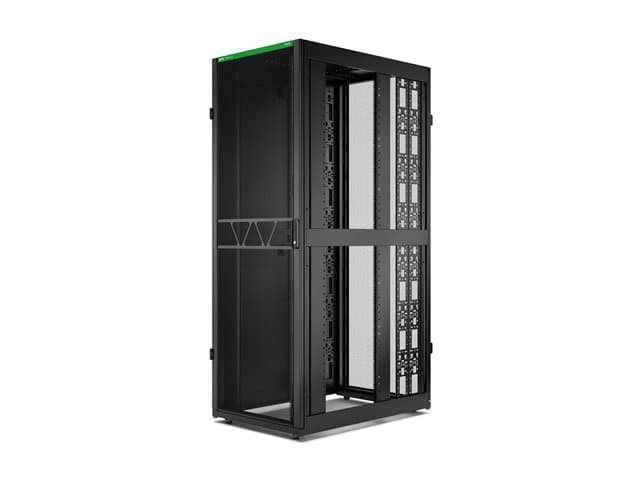 APC - NetShelter SX Gen 2 - Rack cabinet - 2258H x 800W x 1200D mm, with Sides - floor-standing - black - 48U - 19" - TAA Compliant - for P/N: SMT1000RM1U, SMT750RM1U, SRTL10KRM4UT, SRTL5KRM2UI-HW, SRTL5KRM2UT-HW, SRTL8KRM4UT