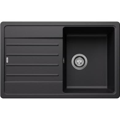 Blanco Legra 45 S Single Bowl Inset Silgranit Kitchen Sink - Black