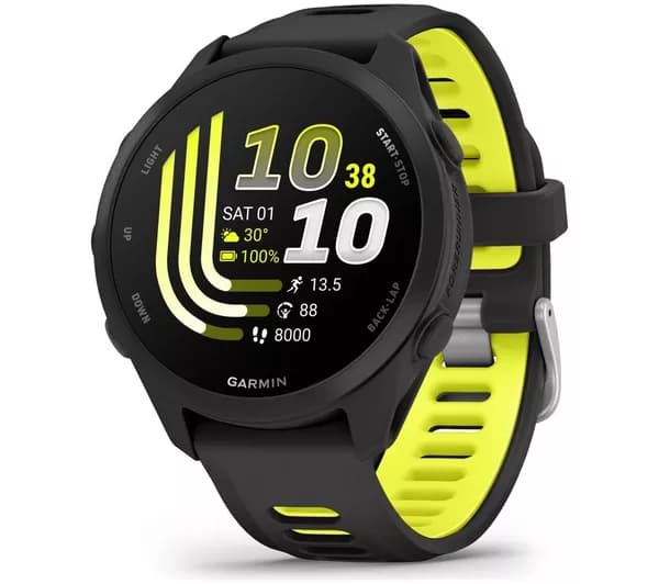 GARMIN Forerunner 170 Sports Watch - Black & Amp Yellow, 43 mm