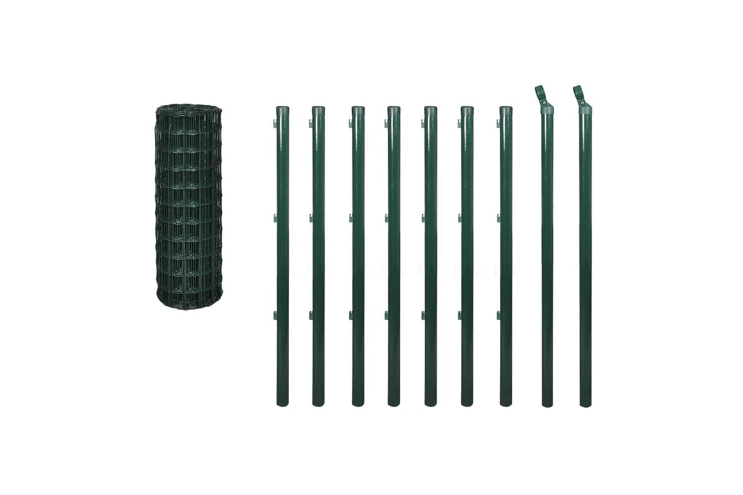 Vidaxl 140565 Euro Fence Steel 10x1.0 M Green