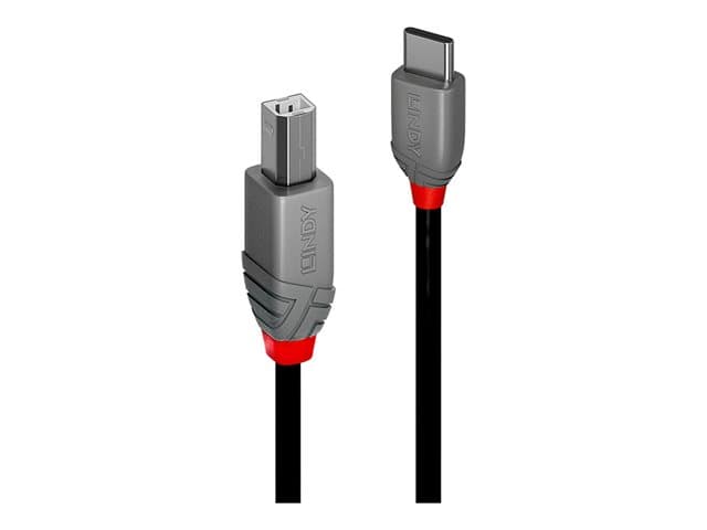 Lindy - Anthra Line - USB-C cable - 24 pin USB-C to USB Type B - 2 m