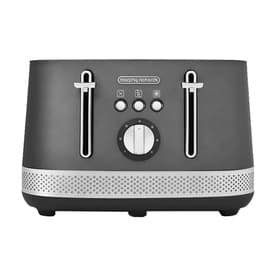 MR Illumination Matt Steel 4 Slice Toaster