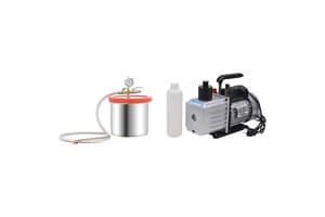 Vidaxl 3100542 Vacuum Chamber With 2-stage Pump 7.4 L