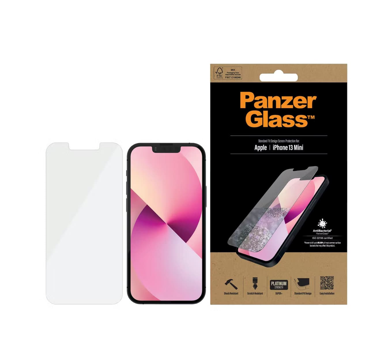 PanzerGlass 2741 iPhone 13 Mini Screen Protector – Clear