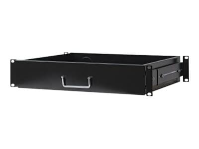 Intellinet 19" Drawer Shelf, 2U, Shelf Depth 350mm, Max 30kg, Black, Three Year Warranty