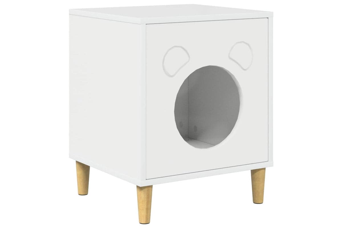 Vidaxl Cat House Gloss White 425 X 40 X 525 Cm Engineered Wood
