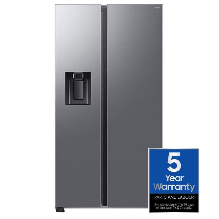 Samsung AI Series 6 RS70F65KETEU, Non-Plumbed American Fridge Freezer, Silver