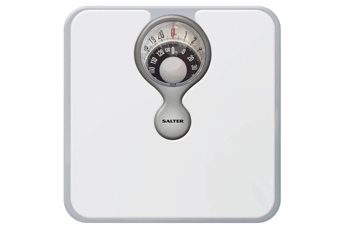 Salter Digital Mechanical Bathroom Scale | White