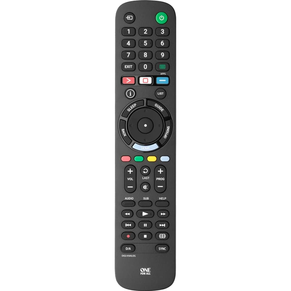 One For All Sony TV Replacement Remote Control - Black | URC4912