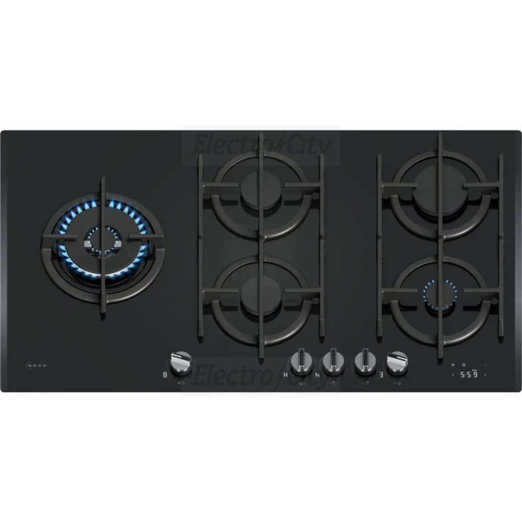Neff N 90 5 Zone 90cm FlameSelect Gas Hob | Black