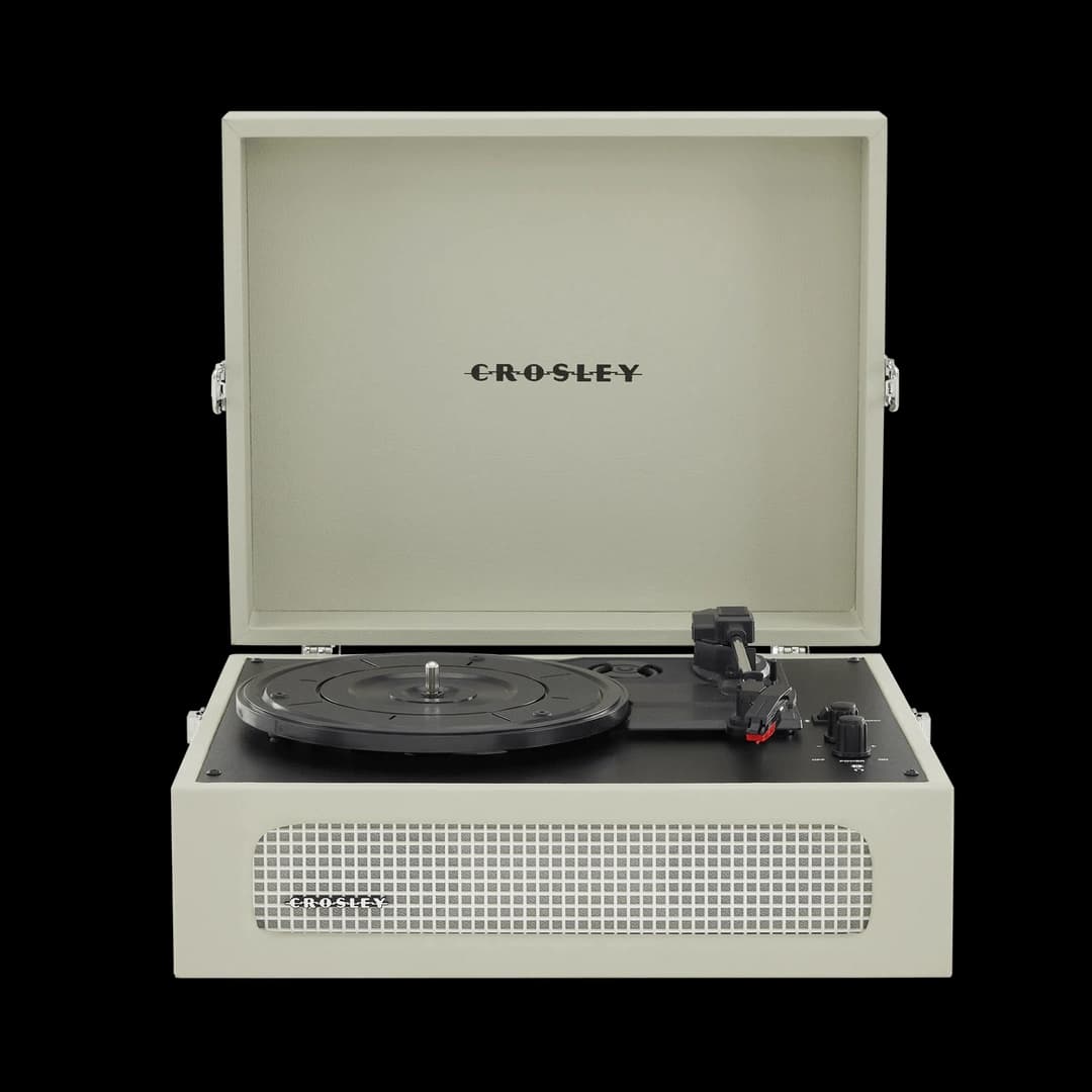 Crosley Voyager Vintage Portable Turntable with Bluetooth and Built-In Speakers | Dune