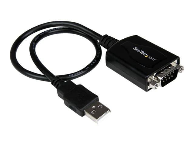 Startech 1 ft USB to RS232 Serial DB9 Adapter Cable with COM Retention