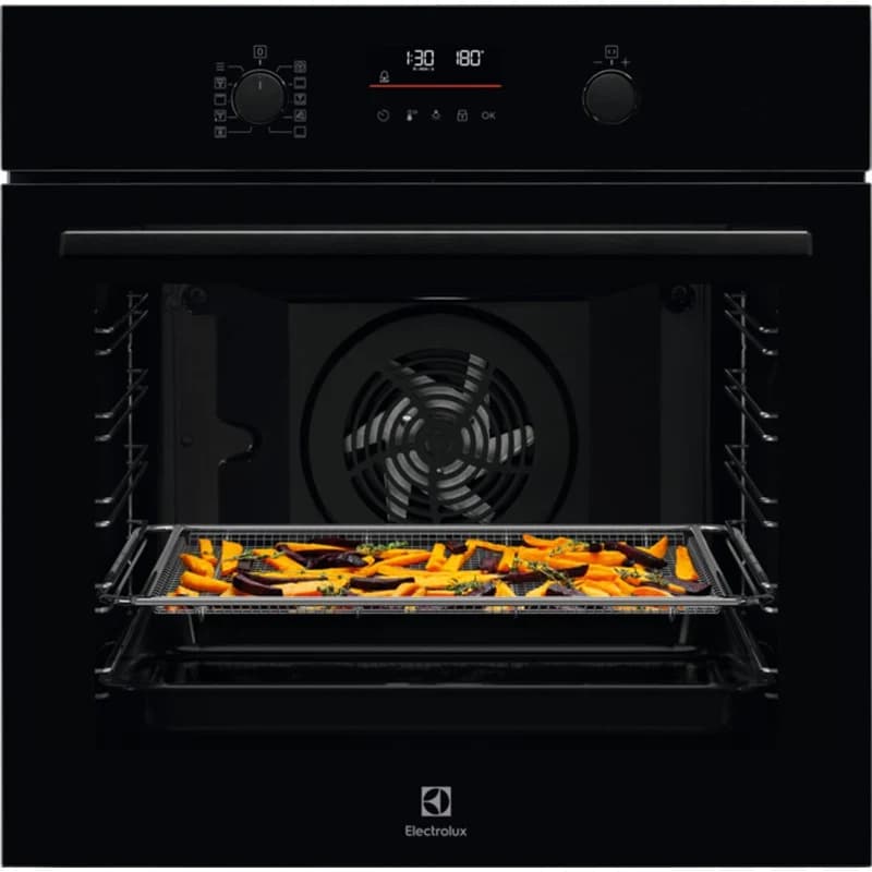 Electrolux 72L Built-In Multifunction Electric Single Oven - Black | EOM6P46K