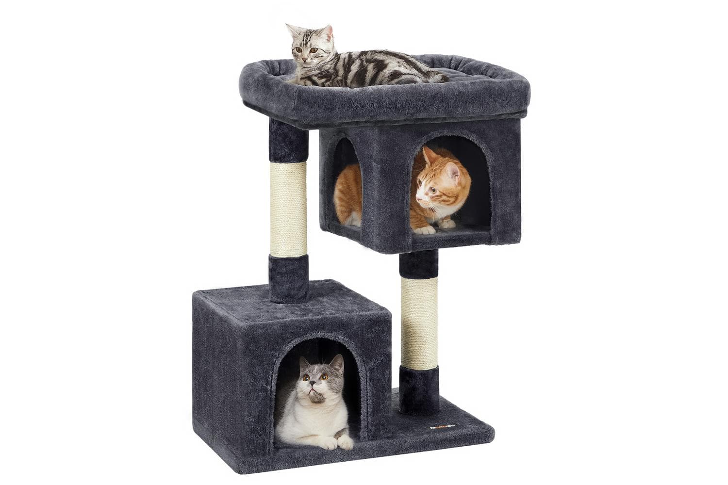 Cat Tree With Large Perch | Cat Tower | Plush And Sisal | 84 Cm