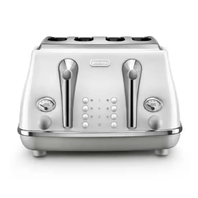 Delonghi Icona Capitals 4 Slice Toaster | White | CTOC4003.W