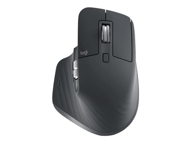 LOGITECH - Master Series MX Master 3S for Business - Mouse - ergonomic - right-handed - optical - 7 buttons - wireless - Bluetooth - Logitech Logi Bolt USB receiver - graphite