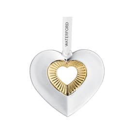 Heart Ornament with Gold
