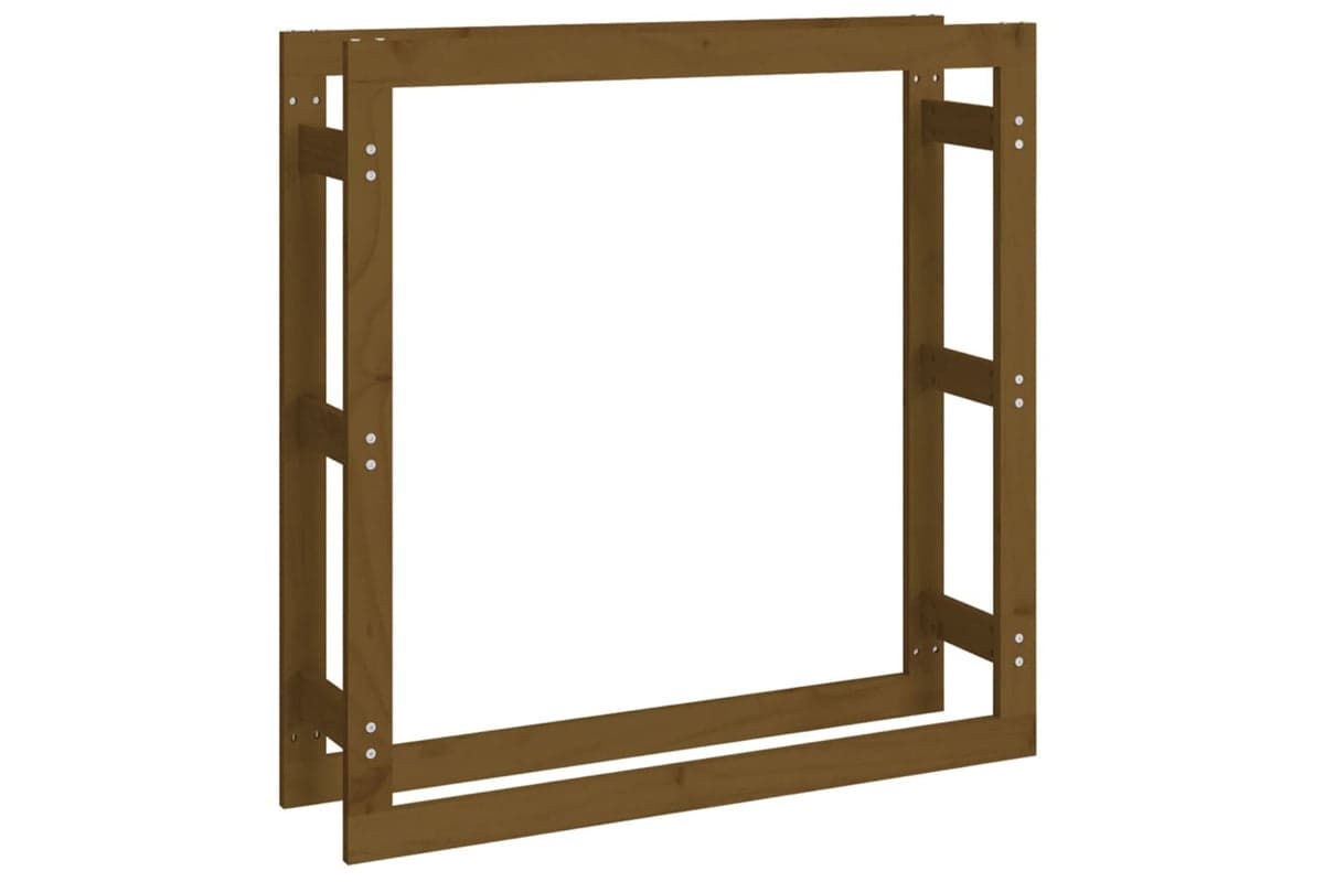 vidaXL 822425 Firewood Rack Honey Brown 100x25x100cm Solid Wood Pine