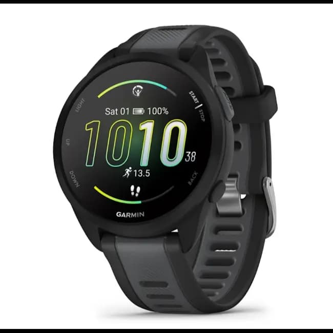 Garmin Forerunner 165 | 43mm | Black and Slate Grey | 010-02863-20