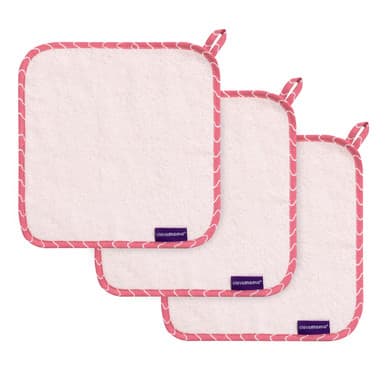 Clevamama Bamboo Baby Washcloth Set (3Pk)