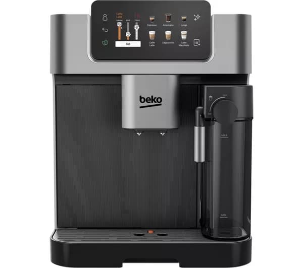 BEKO CaffeExperto CEG7348X Smart Bean to Cup Coffee Machine - Black & Silver
