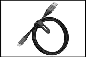 OtterBox Premium USB-C to USB-A Cable | Dark Ash (Black) | 2m
