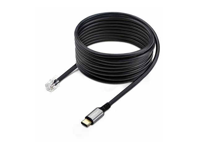 STARTECH.COM - Startech USB-C to RJ9 Adapter for Office Phone Handset or Wired/Wireless Headset, Use Existing Landline Hardware, 6ft/1.8m, For Laptop/Desktop Computer/Mobile - headset adapter - 1.8 m