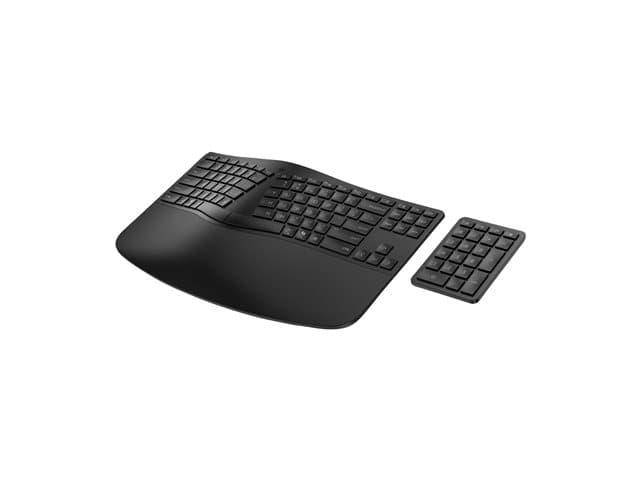 HP - 960 - keyboard and keypad set - compact size, 2-zone layout, separate numpad, low profile key travel, multi-device - UK - black Input Device