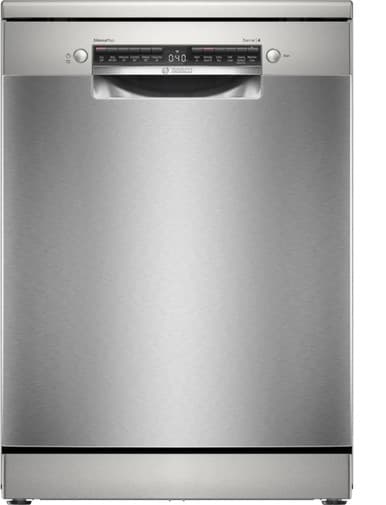 Bosch Series 4 Free Standing Dishwasher 60cm - Brushed Steel | SMS4EMI06G