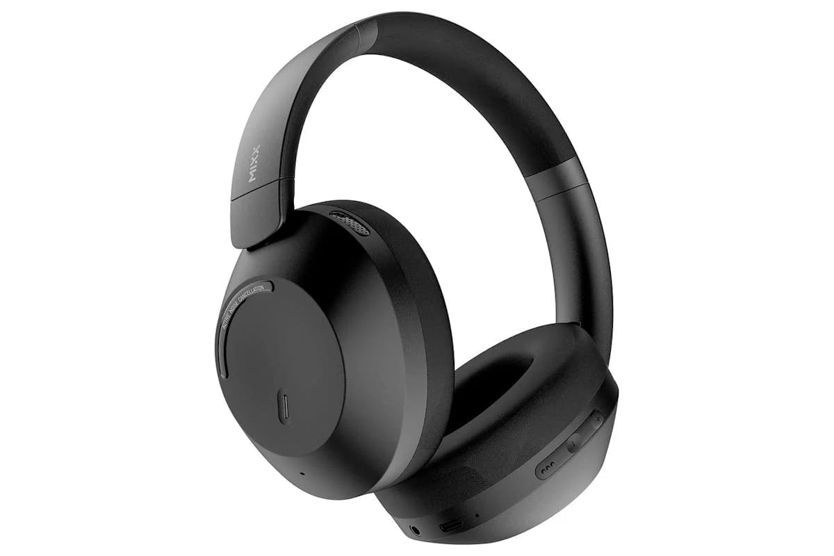 Mixx Streamq C4 Active Noise Cancelling Over Ear Wireless Headphones | Black