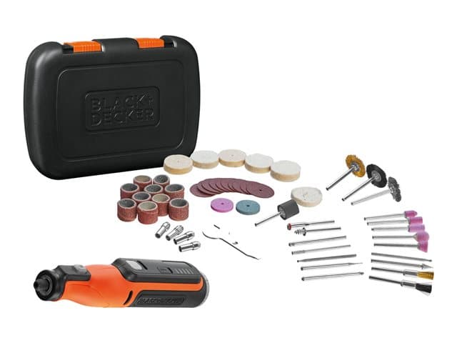 BLACK DECKER - BLACK+DECKER BCRT8IK-XJ - rotary tool - cordless - 5-speed