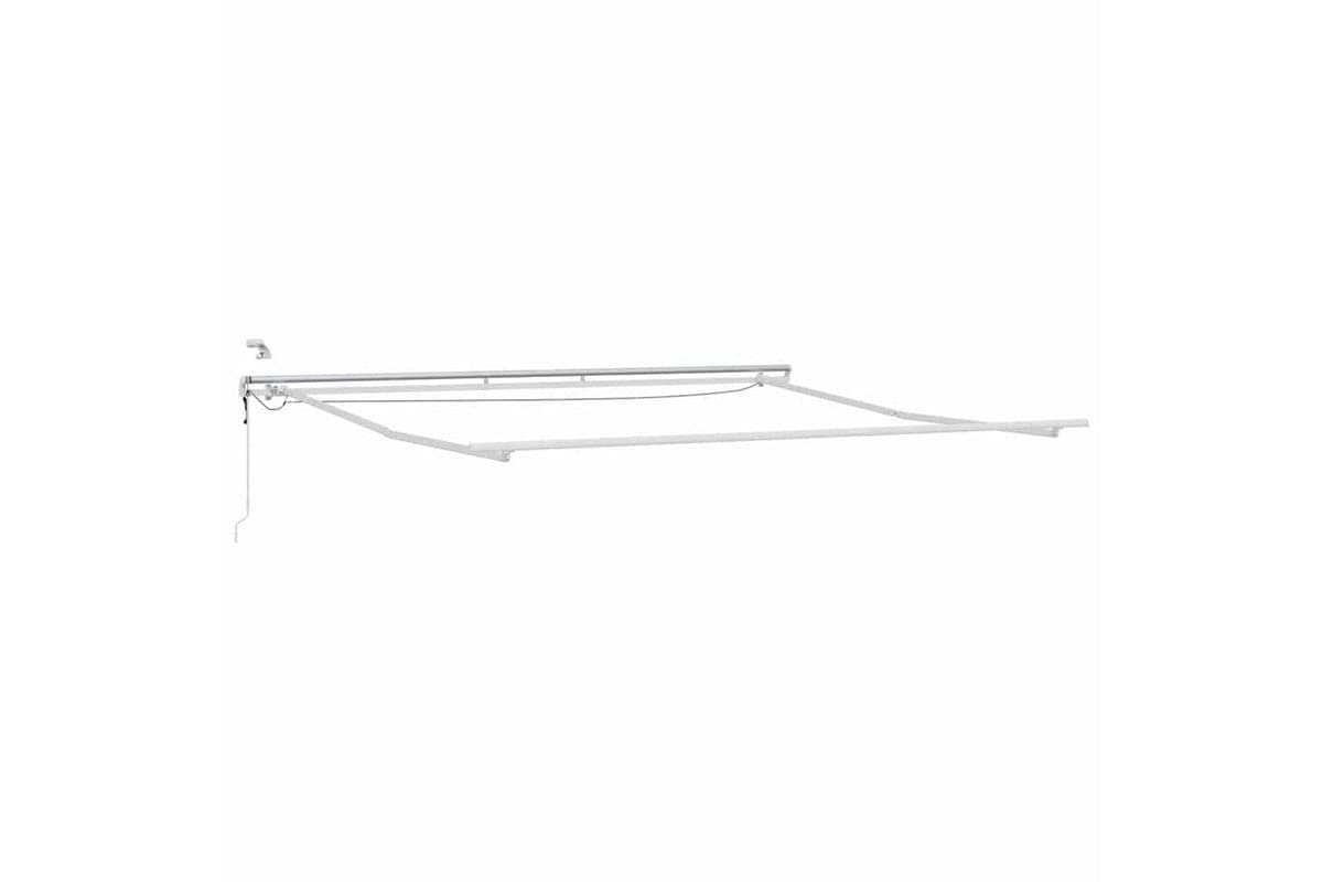 Vidaxl Awning With Manual White 45 X 35 M Metal